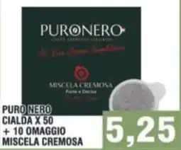 Bitar Puro nero cialda x 50 +10 omaggio miscela cremosa offerta