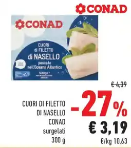 Conad Cuori di filetto di nasello CONAD offerta