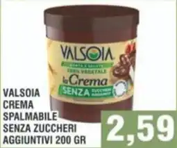 Bitar Valsoia crema spalmabile senza zuccheri aggiuntivi offerta