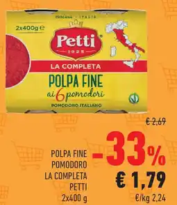 Conad Polpa fine pomodoro la completa PETTI offerta