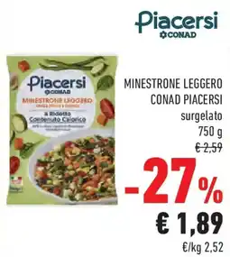 Conad Minestrone leggero CONAD PIACERSI offerta