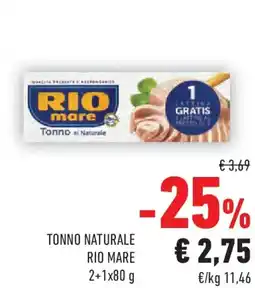 Conad Tonno naturale RIO MARE offerta