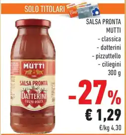 Conad Salsa pronta MUTTI offerta