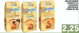 Bitar Mulino bianco cornetti x 6 albicocca/ cioccolato/ crema offerta
