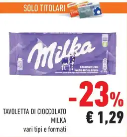 Conad Tavoletta di cioccolato MILKA offerta