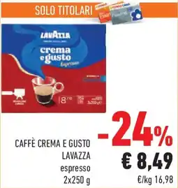 Conad Caffè crema e gusto LAVAZZA offerta