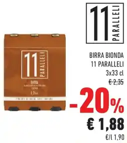 Conad Birra bionda 11 PARALLELI offerta