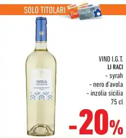 Conad Vino i.g.t. LI RACI offerta