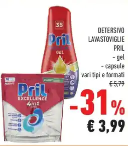 Conad Detersivo lavastoviglie PRIL offerta