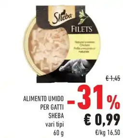 Conad Alimento umido per gatti SHEBA offerta