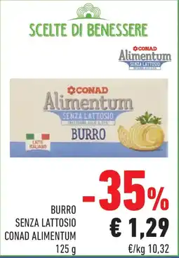 Conad Burro senza lattosio CONAD ALIMENTUM offerta