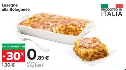Carrefour Market Lasagne alla Bolognese offerta