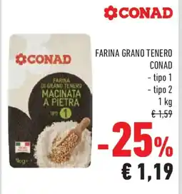 Conad Farina di grand tenero CONAD offerta