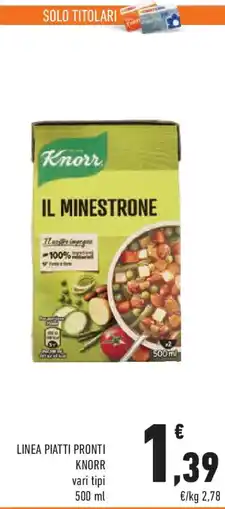 Conad Linea piatti pronti KNORR offerta