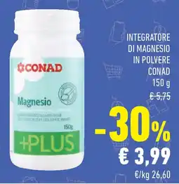 Conad Integratore di magnesio in polvere CONAD offerta