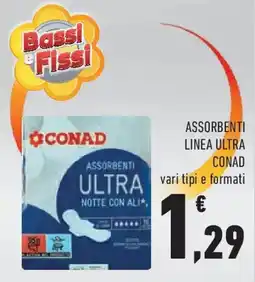Conad Assorbenti linea ultra CONAD offerta