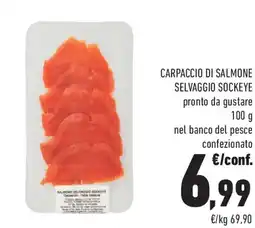 Conad Carpaccio di salmone selvaggio sockeye offerta