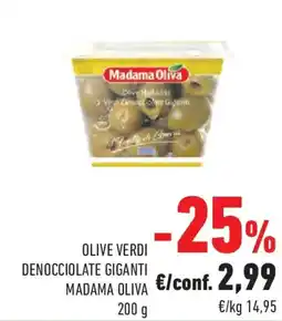Conad Olive verdi denocciolate giganti MADAMA OLIVA offerta