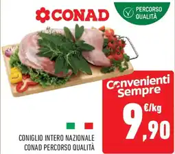 Conad Coniglio intero nazionale conad percorso qualità offerta