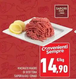 Conad Macinato magro di scottona SAPORI&IDEE CONAD offerta