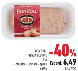 Conad Bon roll senza glutine AIA offerta