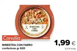 Oasi Consilia minestra con farro offerta