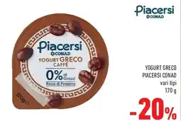 Conad Yogurt greco piacersi CONAD offerta