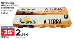 Carrefour Market Uova Medie Allevate a Terra Le Naturelle offerta