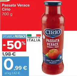 Carrefour Market Passata Verace Cirio offerta