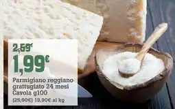 Banco Fresco Parmigiano reggiano grattugiato 24 mesi Cavola offerta
