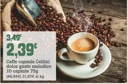 Banco Fresco Caffe capsule Cellini dolce gusto melodico 10 capsule offerta