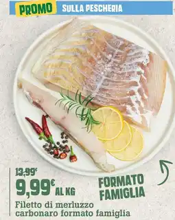 Banco Fresco Filetto di merluzzo carbonaro formato famiglia offerta