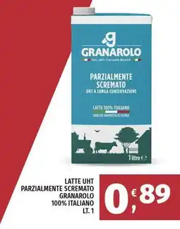 Vivo Supermercati Latte uht parzialmente scremato granarolo 100% italiano offerta