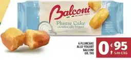 Vivo Supermercati 6 plumcake allo yogurt BALCONI offerta