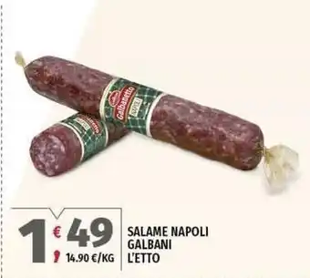 Vivo Supermercati Salame napoli GALBANI offerta