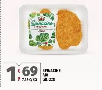 Vivo Supermercati Spinacine AIA offerta