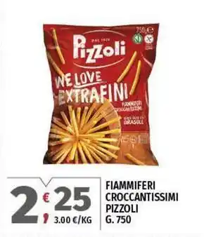 Vivo Supermercati Fiammiferi croccantissimi PIZZOLI offerta