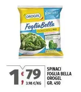 Vivo Supermercati Spinaci foglia bella OROGEL offerta