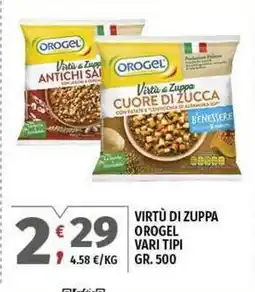 Vivo Supermercati Virtù di zuppa OROGEL offerta