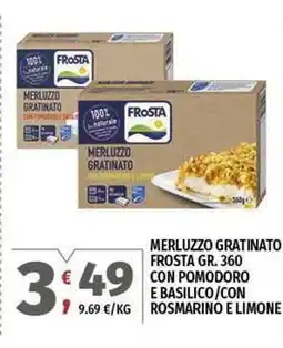 Vivo Supermercati Merluzzo gratinato FROSTA offerta