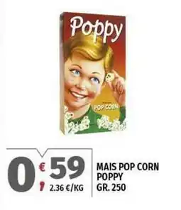 Vivo Supermercati Mais pop corn POPPY offerta