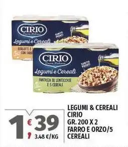 Vivo Supermercati Legumi & cereali CIRIO offerta