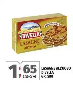 Vivo Supermercati Lasagne all'uovo DIVELLA offerta