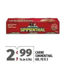 Vivo Supermercati Carne SIMMENTHAL offerta