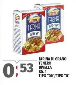 Vivo Supermercati Farina di grano tenero DIVELLA offerta