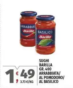 Vivo Supermercati Sughi BARILLA offerta