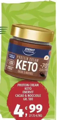 Vivo Supermercati Protein cream keto enervit cacao & nocciole offerta