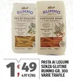 Vivo Supermercati Pasta ai legumi senza glutine RUMMO offerta