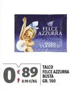 Vivo Supermercati Talco felce azzurra busta offerta