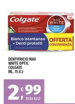 Vivo Supermercati Dentifricio max white optic COLGATE offerta
